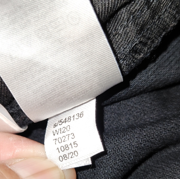 LOFT Curvy High Waist Skinny Velvet Pants Black, size 12 - Picture 6 of 11